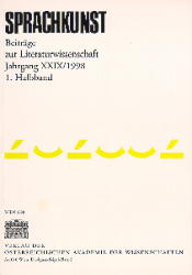 Sprachkunst. Beiträge zur Literaturwissenschaft / Jahrgang XXIX/1998