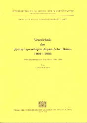 Verzeichnis des deutschsprachigen Japanschrifttums 1992-1993