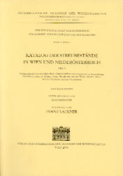 Katalog der Streubestände in Wien und Niederösterreich
