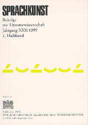 Sprachkunst. Beiträge zur Literaturwissenschaft / Jahrgang XXX/1999