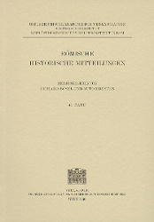 Römische Historische Mitteilungen / Römische Historische Mitteilungen Band 41