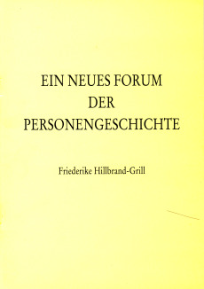 Ein neues Forum der Personengeschichte