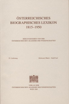 Österreichisches Biographisches Lexikon 1815-1950 / Österreichisches Biographisches Lexikon 1815-1950 55. Lieferung