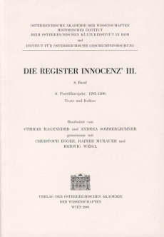 Die Register Innocenz III. / Die Register Innocenz´III., 8. Band, 8. Pontifikatsjahr 1205/1206