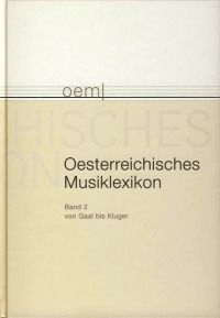 Österreichisches Musiklexikon / Österreichisches Musiklexikon Band 2