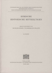 Römische Historische Mitteilungen / Römische Historische Mitteilungen Band 45/2003