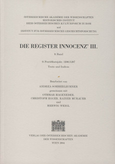 Die Register Innocenz’ III., 9. Band