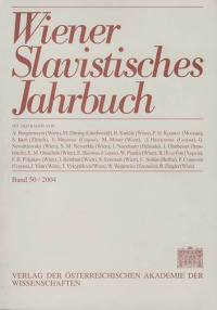 Wiener Slavistisches Jahrbuch / Wiener Slavistisches Jahrbuch Band 50 / 2004