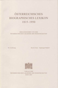 Österreichisches Biographisches Lexikon 1815-1950 / Österreichisches Biographisches Lexikon 1815-1950 58. Lieferung