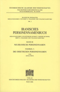 Iranisches Personennamenbuch / Iranisches Personennamenbuch Band 3 Neuiranische Personennamen Faszikel 3: Die Ossetischen Personennamen