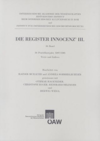 Die Register Innocenz' III., 10. Band