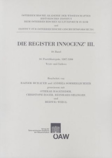 Die Register Innocenz’ III., 10. Band