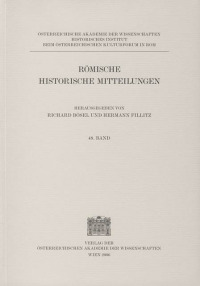 Römische Historische Mitteilungen / Römische Historische Mitteilungen Band 48/2006