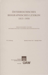 Österreichisches Biographisches Lexikon 1815-1950 / Österreichisches Biographisches Lexikon 1815-1950 59. Lieferung