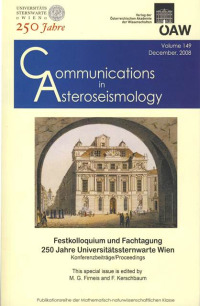 Communications in Asteroseismology Volume 149, 2008