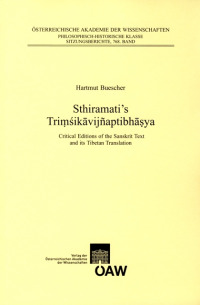 Sthiramati's Trimsikavijnaptibhasya
