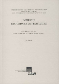 Römische Historische Mitteilungen / Römische Historische Mitteilungen Band 49/2007