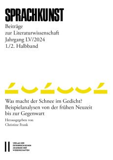 Sprachkunst – Beiträge zur Literaturwissenschaft, Jahrgang LV/2024, 1. und 2. Halbband
