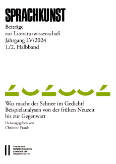 Sprachkunst – Beiträge zur Literaturwissenschaft, Jahrgang LV/2024, 1. und 2. Halbband