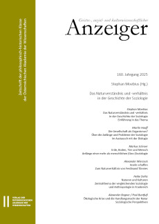 Geistes-, sozial- und kulturwissenschaftlicher Anzeiger ‒ Zeitschrift der philosophisch-historischen Klasse der Österreichischen Akademie der Wissenschaften, 160. Jahrgang (2025)