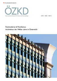 Österreichische Zeitschrift für Kunst und Denkmalpflege LXXX, Heft 2