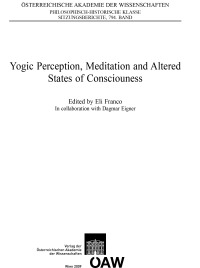 Yogic Perception, Meditation and Altered States of Consciousness