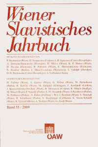 Wiener Slavistisches Jahrbuch / Wiener Slavistisches Jahrbuch Band 55/2009