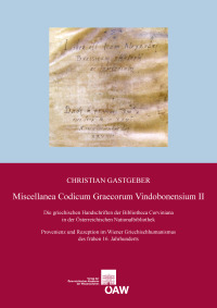 Miscellanea Codicum Graecorum Vindobonensium II