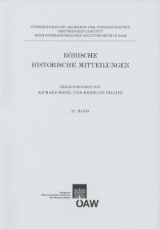 Römische Historische Mitteilungen / Römisch Historische Mitteilungen 52. Band