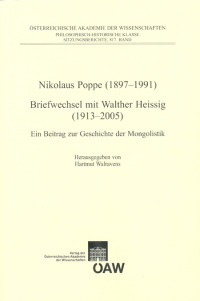 Nikolaus Poppe (1897-1991) Briefwechsel mit Walther Heissig (1913-2005)