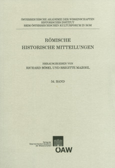 Römische Historische Mitteilungen, Band 54 (2012)