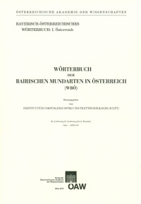 Wörterbuch der bairischen Mundarten in Österreich (WBÖ) / Wörterbuch der bairischen Mundarten in Österreich 40. Lieferung (8. Lieferung des 5. Bandes): eigen - eléktrisch