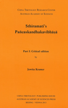 Sthiramati`s Pañcaskandhakavibhasa