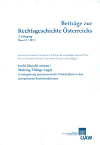 Beiträge zur Rechtsgeschichte Österreichs, 3. Jahrgang, Heft 2/2013B01
