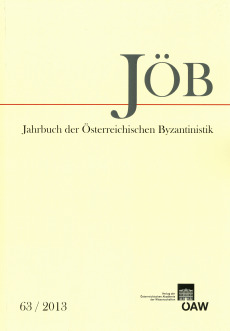 Jahrbuch der Österreichischen Byzantinistik, Band 63/2013