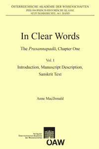In Clear Words The Prasannapada, Chapter One