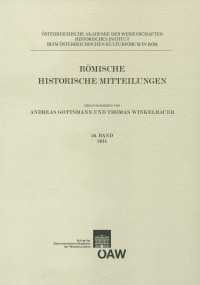 Römische Historische Mitteilungen, Band 56 (2014)