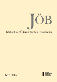 Jahrbuch der Österreichischen Byzantinistik, Band 65/2015