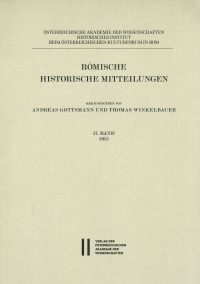 Römische Historische Mitteilungen, Band 57 (2015)