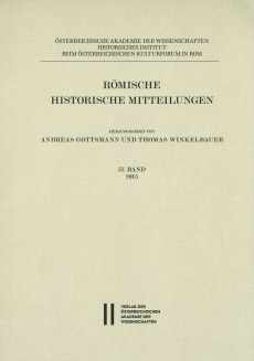 Römische Historische Mitteilungen, Band 57 (2015)