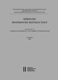 Römische Historische Mitteilungen, Band 58 (2016)