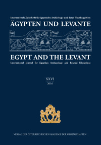 Ägypten und Levante XXVI / Egypt and the Levant XXVI (2016)