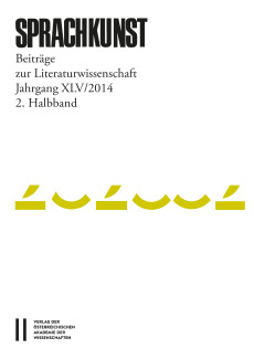 Sprachkunst ‒ Beiträge zur Literaturwissenschaft, Jahrgang XLV/2014, 2. Halbband