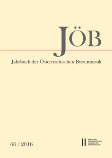 Jahrbuch der Österreichischen Byzantinistik, Band 66/2016