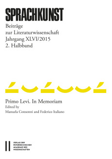 Sprachkunst ‒ Beiträge zur Literaturwissenschaft, Jahrgang XLVI/2015, 2. Halbband