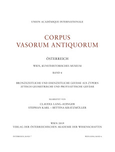 Corpus Vasorum Antiquorum. Österreich, Band 7. Wien, Kunsthistorisches Museum, Band 6
