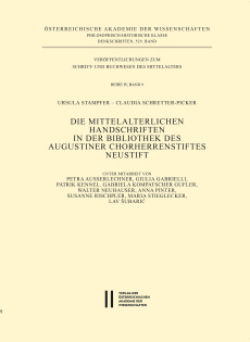 Die mittelalterlichen Handschriften in der Bibliothek des Augustiner Chorherrenstiftes Neustift