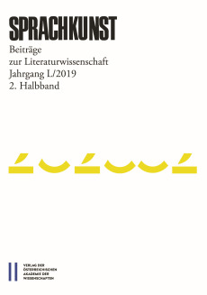 Sprachkunst. Beiträge zur Literaturwissenschaft / Sprachkunst 50/2019 2. Halbband