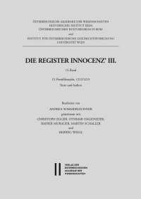 Die Register Innocenz’ III. 15. Band