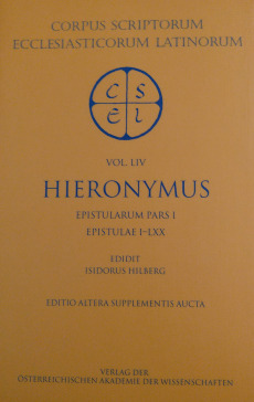 Sancti Eusebii Hieronymi opera (sect. I, pars I‒III). Epistularum pars I‒III. Epistulae, pars I‒III: Epistulae I‒CLIV